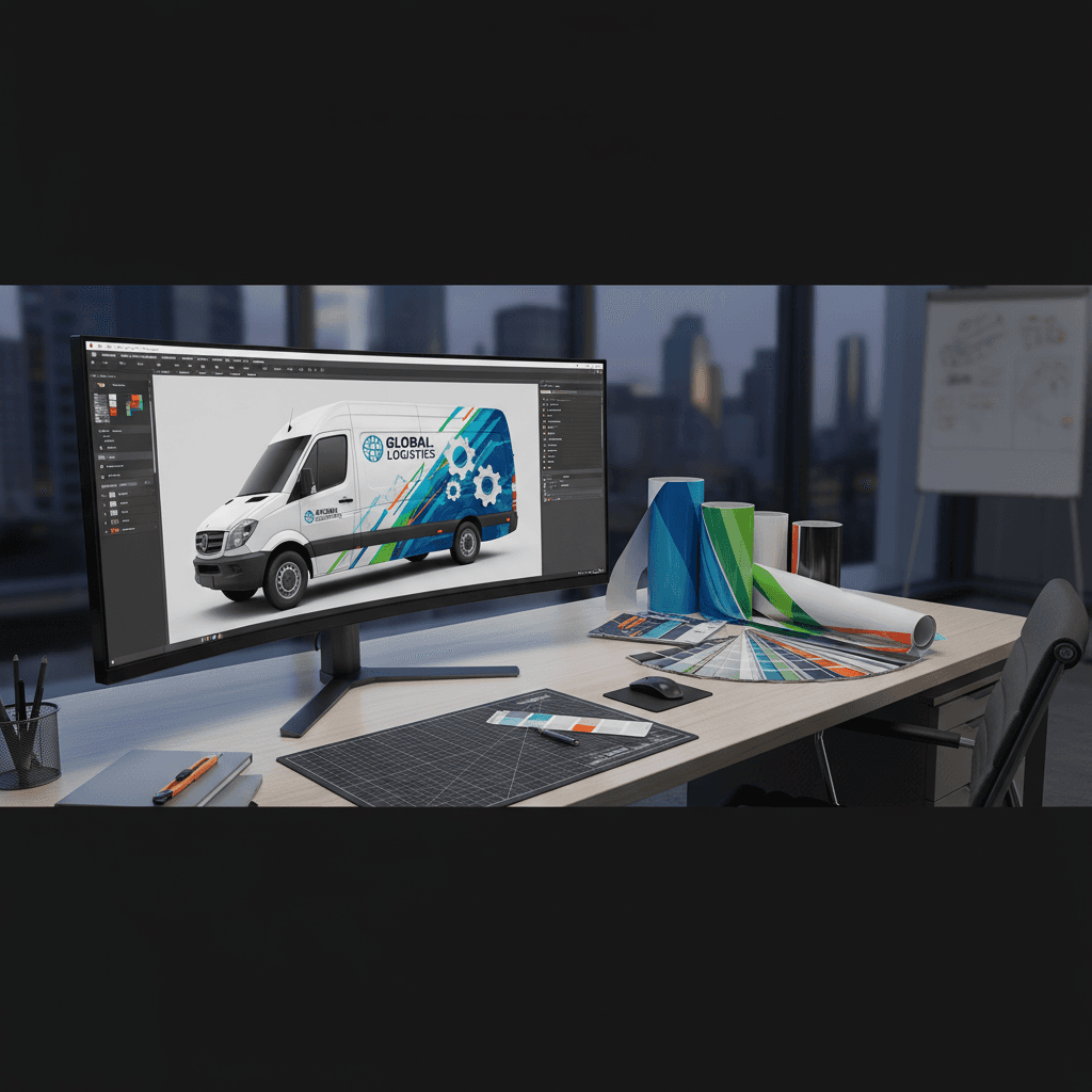 Vehicle wrap design and planning process